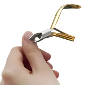 ALICATE COBALTO CORTA CUTÍCULA DORADO CABEZA REDONDA Ref 197